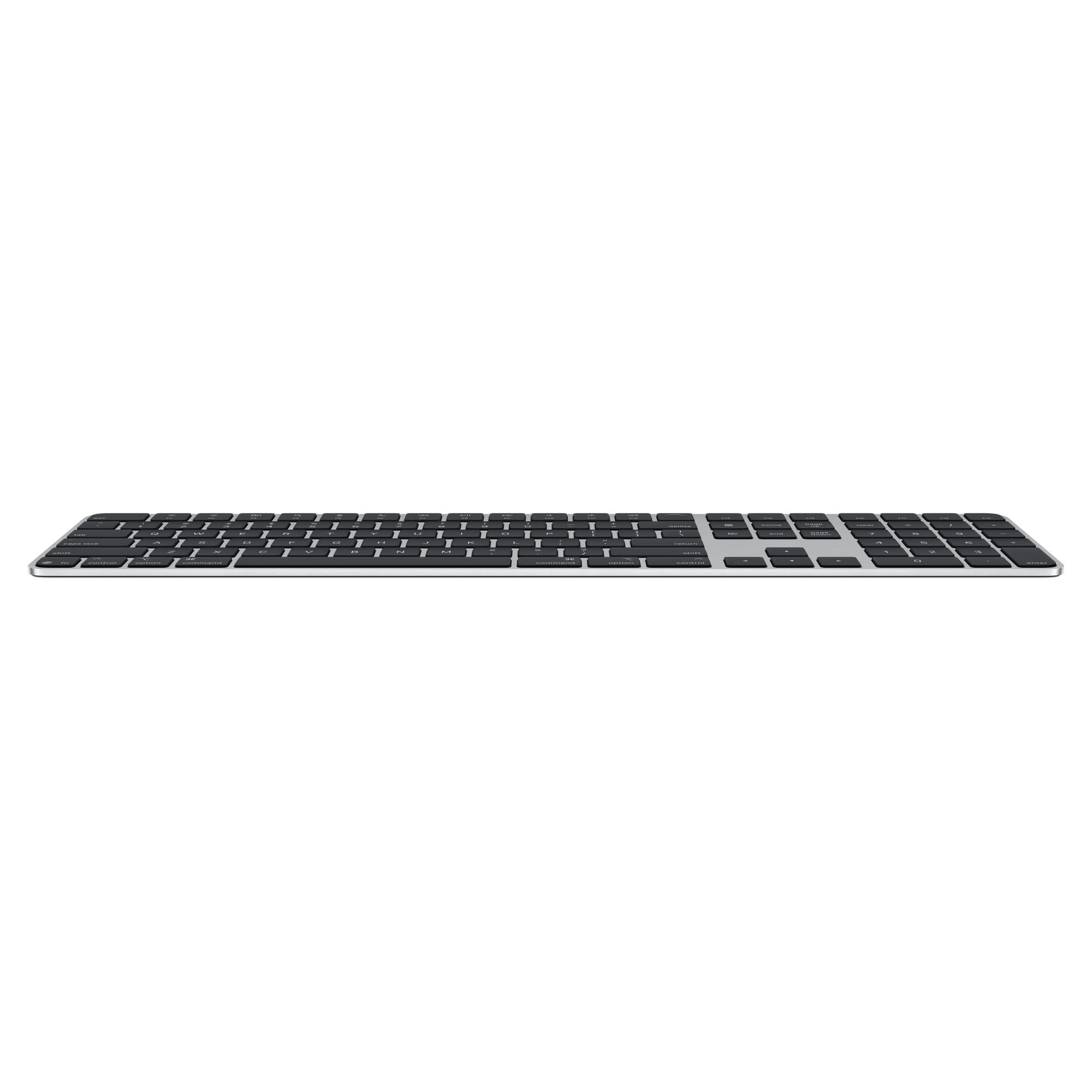 Apple Magic Keyboard with Touch ID and Numeric Keypad for Mac models with Apple silicon USB‑C Black Keys - Arabic/English