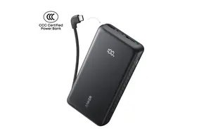 Anker Zolo Powerbank 20K 22.5W Fast Charging  with Built-in USB-C Cable 20'000mAh  - Black