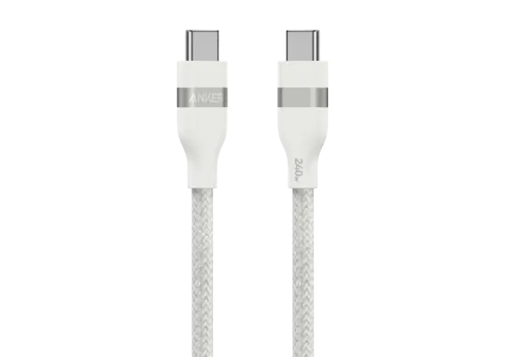 Anker USB-C to USB-C Cable 240W Fast Charging, 6ft - White