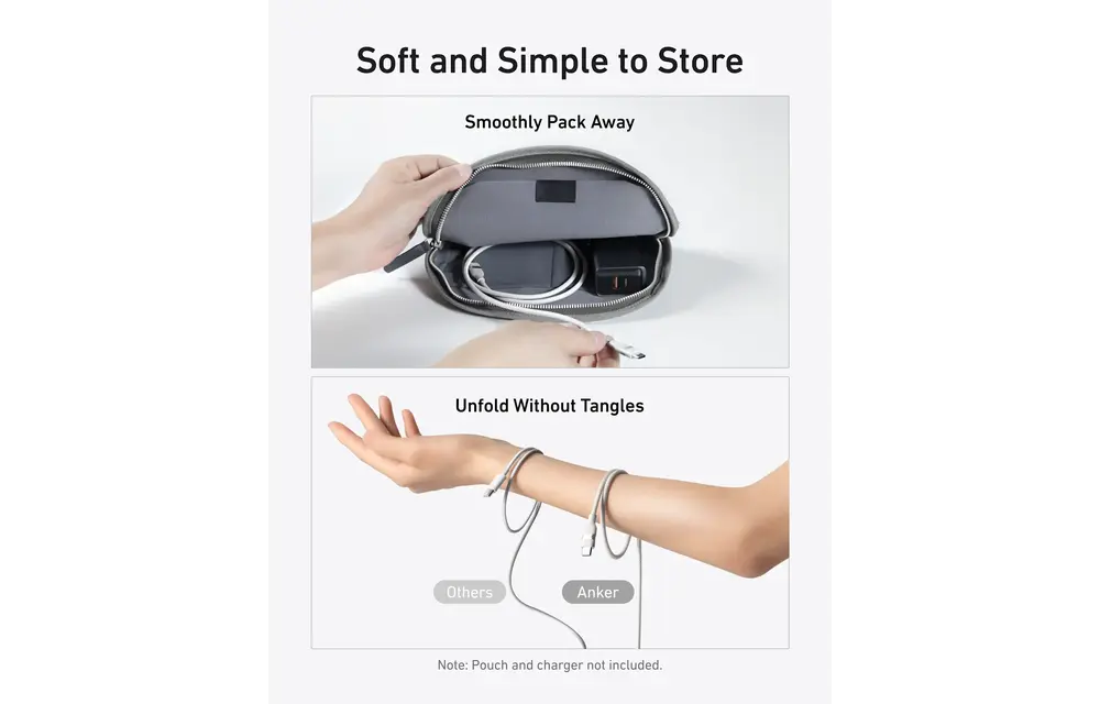 Anker USB-C to USB-C Cable 240W Fast Charging, 6ft - White