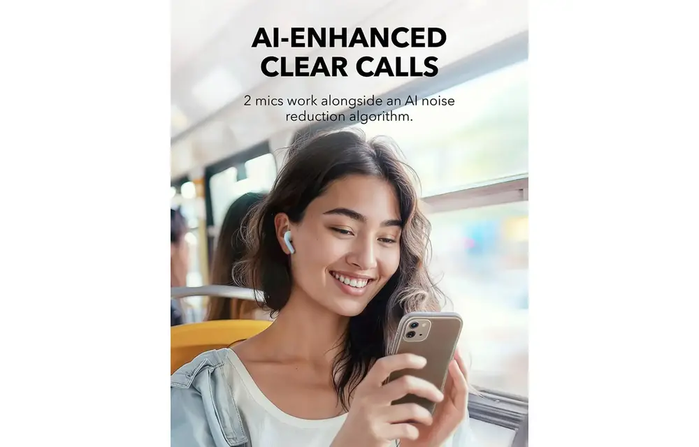 Soundcore K20i by Anker, Semi-in-Ear Earbuds, Bluetooth Wireless Headphone - Blue