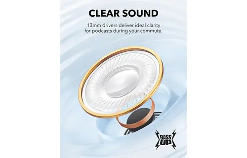 Soundcore K20i by Anker, Semi-in-Ear Earbuds, Bluetooth Wireless Headphone - Blue