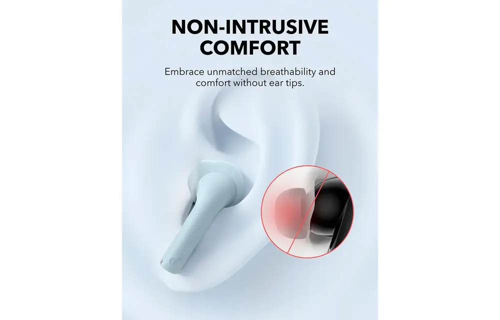 Soundcore K20i by Anker, Semi-in-Ear Earbuds, Bluetooth Wireless Headphone - Blue