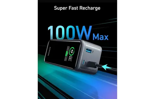 Anker Prime Multi Device Fast Charging Power Bank 3-Port 20,000mAh 200W - Black