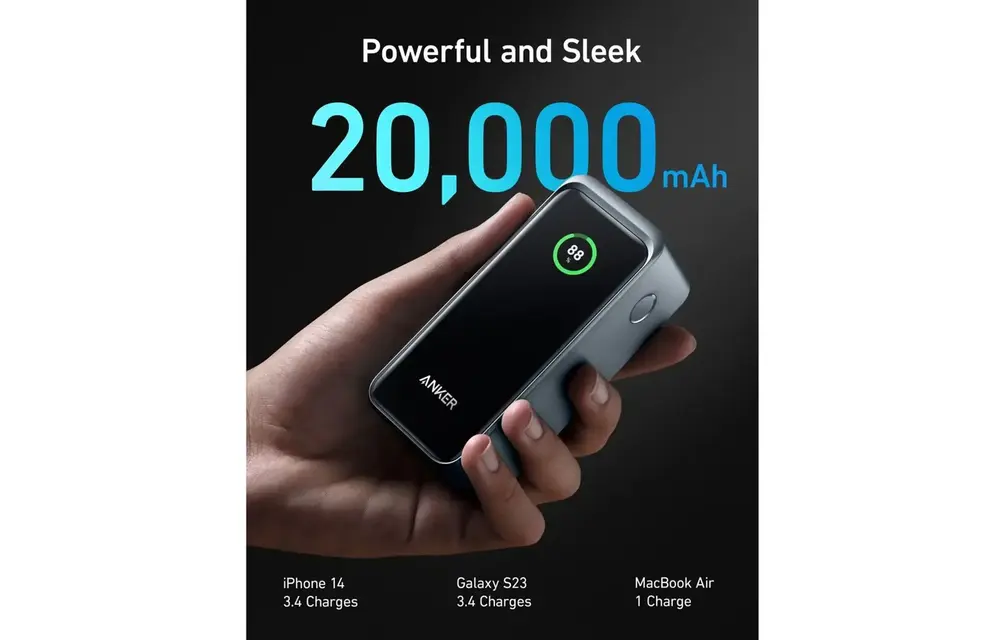 Anker Prime Multi Device fast Charging 100W Power Bank - Black