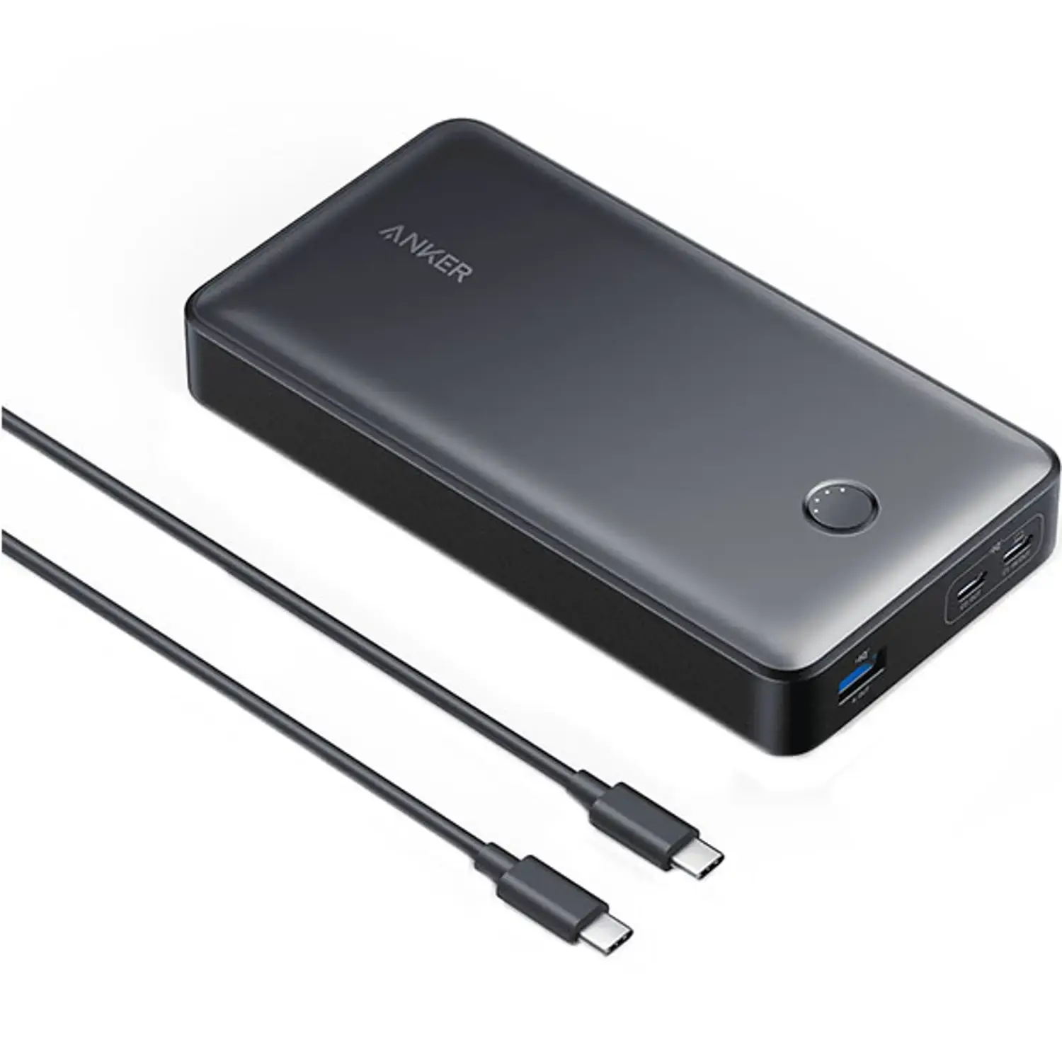 Anker 537 Power Bank 24K 65W Multi Device Fast Charging  For Phone , Tablet and Laptop 24'000mAh  - Black