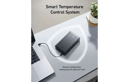 Anker 537 Power Bank 24K 65W Multi Device Fast Charging  For Phone , Tablet and Laptop 24'000mAh  - Black