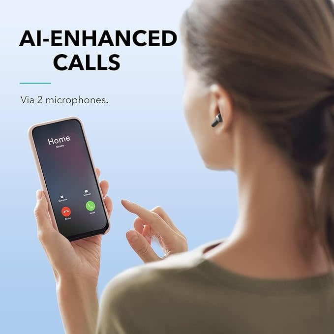 Soundcore by Anker Life P2i True Wireless Earbuds, AI-Enhanced Calls - Black