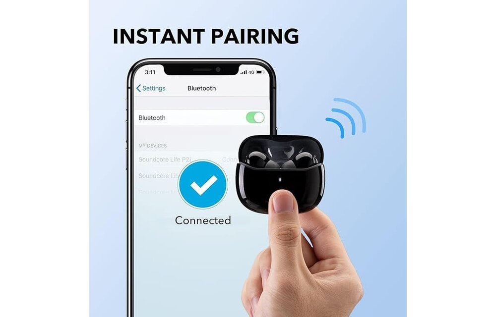 Soundcore by Anker Life P2i True Wireless Earbuds, AI-Enhanced Calls - Black