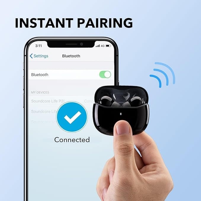 Soundcore by Anker Life P2i True Wireless Earbuds, AI-Enhanced Calls - Black