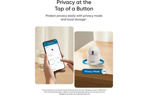 Eufy Security Indoor Cam E30 4K Clarity Every Angle - White