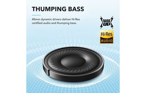 Soundcore By Anker  Q20i  Wireless Noise Cancelling Headphones, 40H playtime - Black