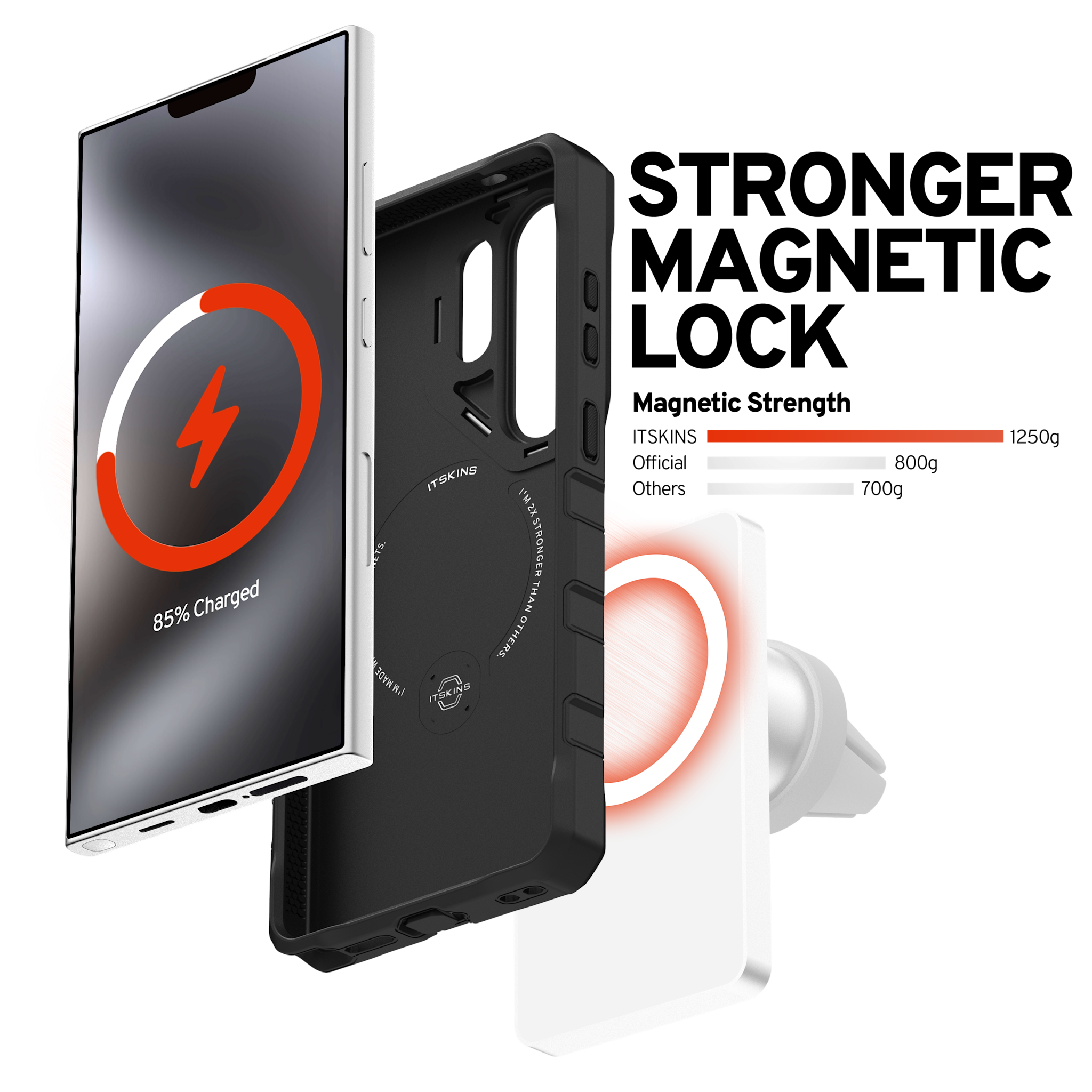 ITSKINS Supreme R Bold Stand with Magsafe Case for Samsung Galaxy S26 Ultra - Black