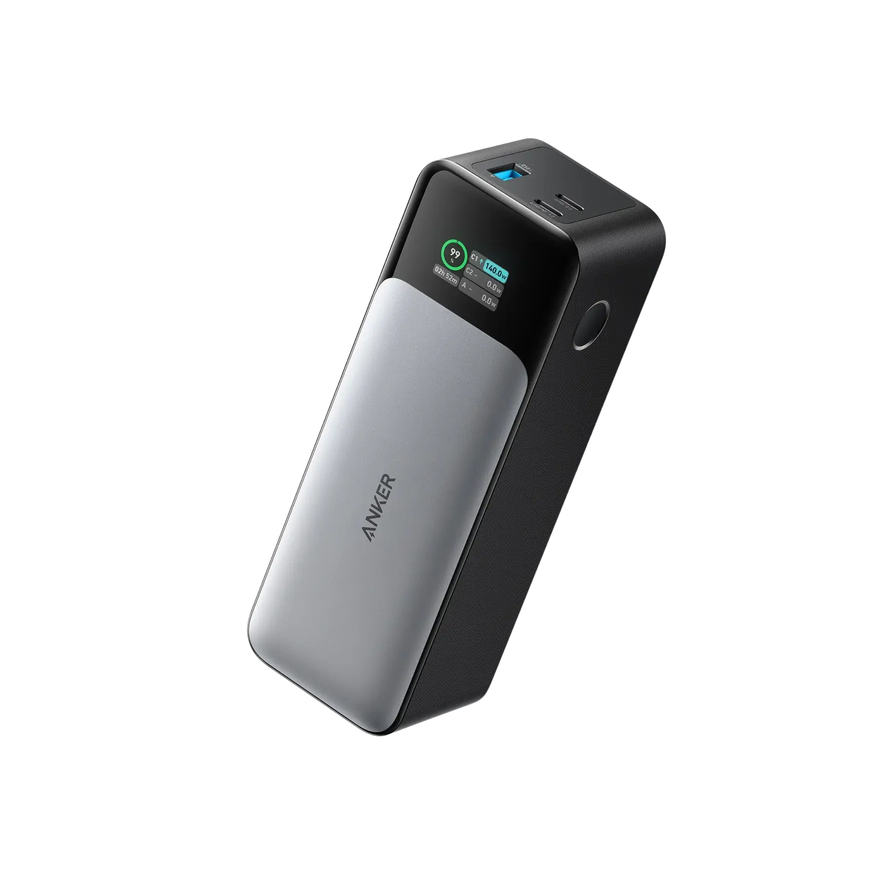 Anker 737 Laptop Power Bank PowerCore 24K, 140W 2x-USB-C 1x-USB With Smart Digital Display 24,000mAh - Black