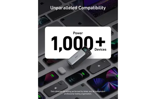 Anker 737 Laptop Power Bank PowerCore 24K, 140W 2x-USB-C 1x-USB With Smart Digital Display 24,000mAh - Black