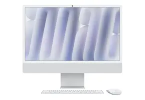 Apple iMac 24-inch with Retina 4.5K display Apple M4 chip with 8-core CPU, 8-core GPU, 16GB unified memory 256GB SSD storage - Silver