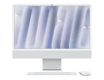 Apple iMac 24-inch with Retina 4.5K display  Apple M4 chip  with 8-core CPU, 8-core GPU, 16GB unified memory 256GB SSD storage  - Silver