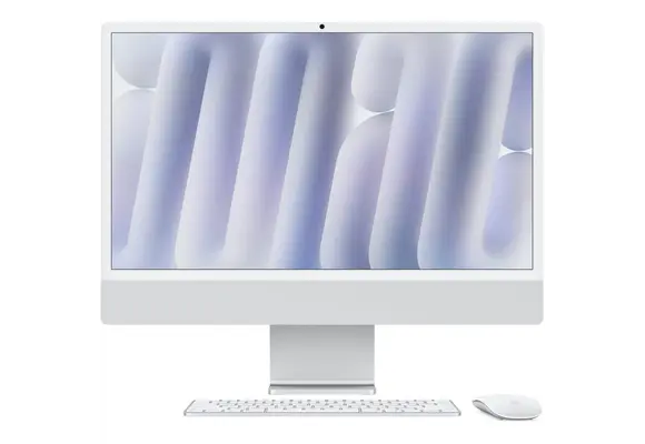 Apple iMac 24-inch with Retina 4.5K display  Apple M4 chip  with 8-core CPU, 8-core GPU, 16GB unified memory 256GB SSD storage  - Silver