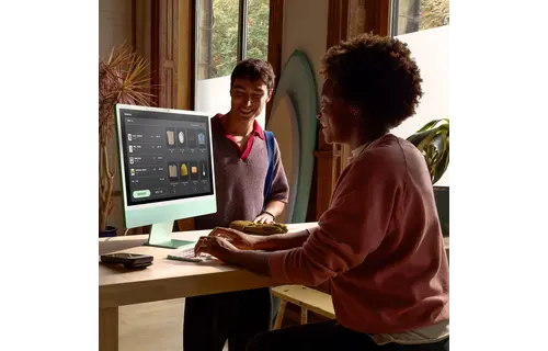 Apple iMac 24-inch with Retina 4.5K display  Apple M4 chip  with 8-core CPU, 8-core GPU, 16GB unified memory 256GB SSD storage  - Silver