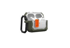 UAG Plasma Case with Secure Latch Closure for Apple AirPods Pro 3 - Olive