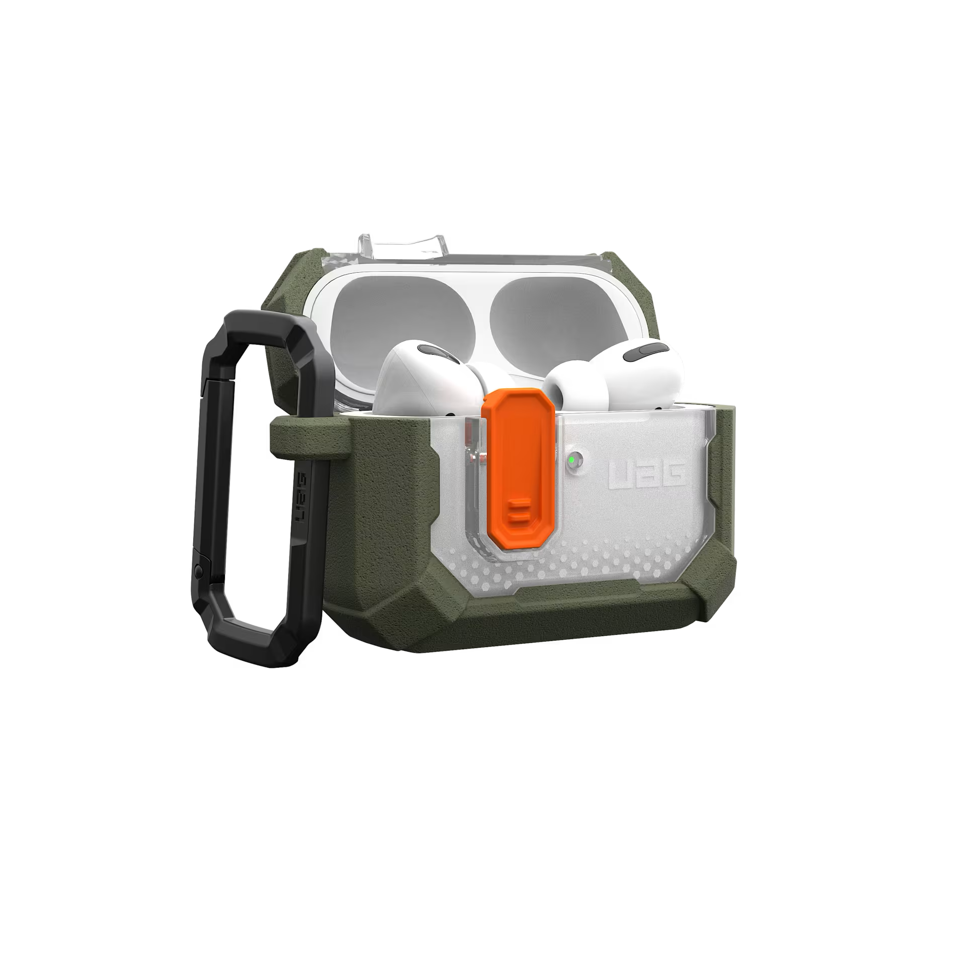 UAG Plasma Case with Secure Latch Closure for Apple AirPods Pro 3 - Olive