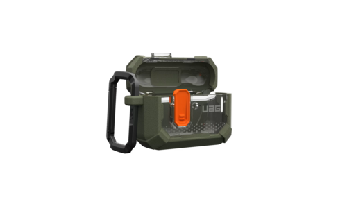 UAG Plasma Case with Secure Latch Closure for Apple AirPods Pro 3 - Olive