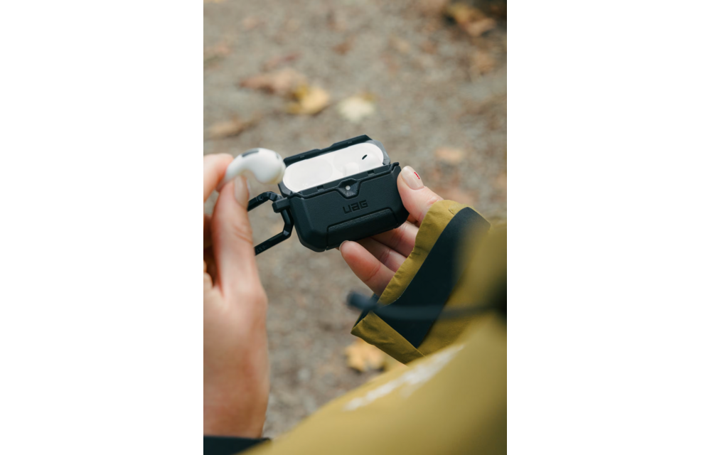 UAG Scout Case with Detachable Carabiner Clip for Apple AirPods Pro 3 - Black