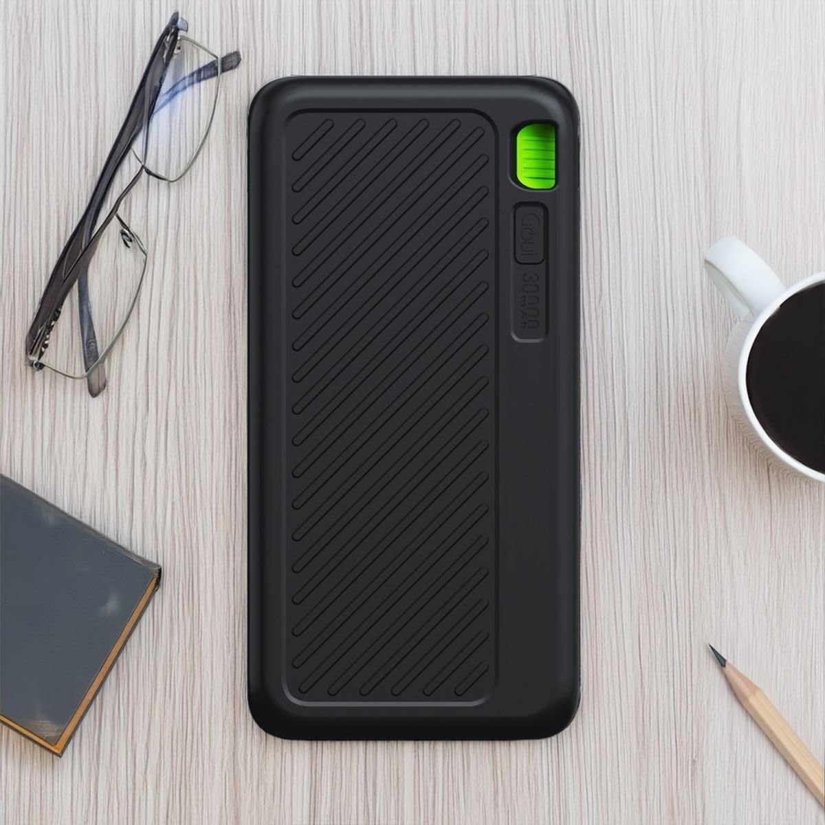 Goui Singi Triple Output with USB-C Power Bank 30,000mAh - Black