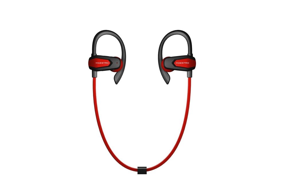Maestro Cross Bluetooth  Sports Headset - Red / Black