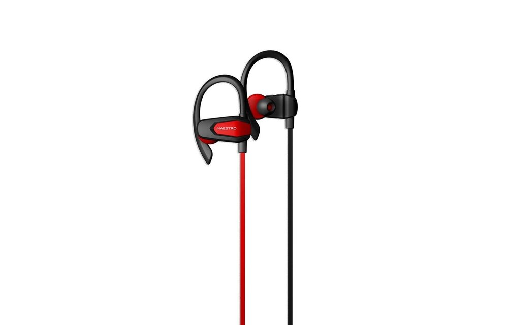 Maestro Cross Bluetooth  Sports Headset - Red / Black