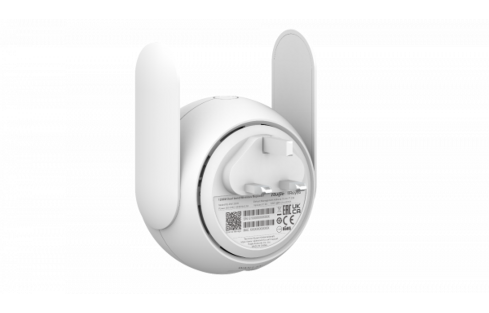 Ruijie AC 1200 Dual - band Mesh Wi-Fi Extender Visualized Signal Strength - White