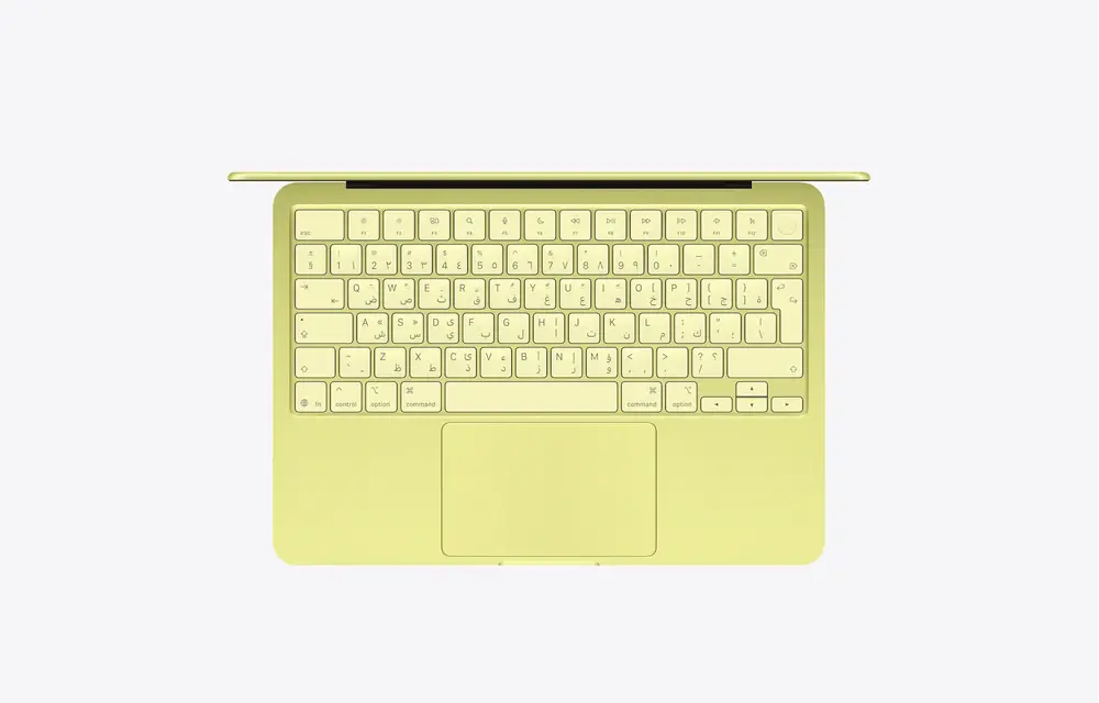 Apple MacBook Neo13-inch A18 Pro chip with 6‑core CPU and 5‑core GPU, 8GB, 512GB SSD English & Arabic Touch ID - Citrus