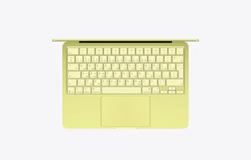 Apple MacBook Neo13-inch A18 Pro chip with 6‑core CPU and 5‑core GPU, 8GB, 512GB SSD English & Arabic Touch ID - Citrus