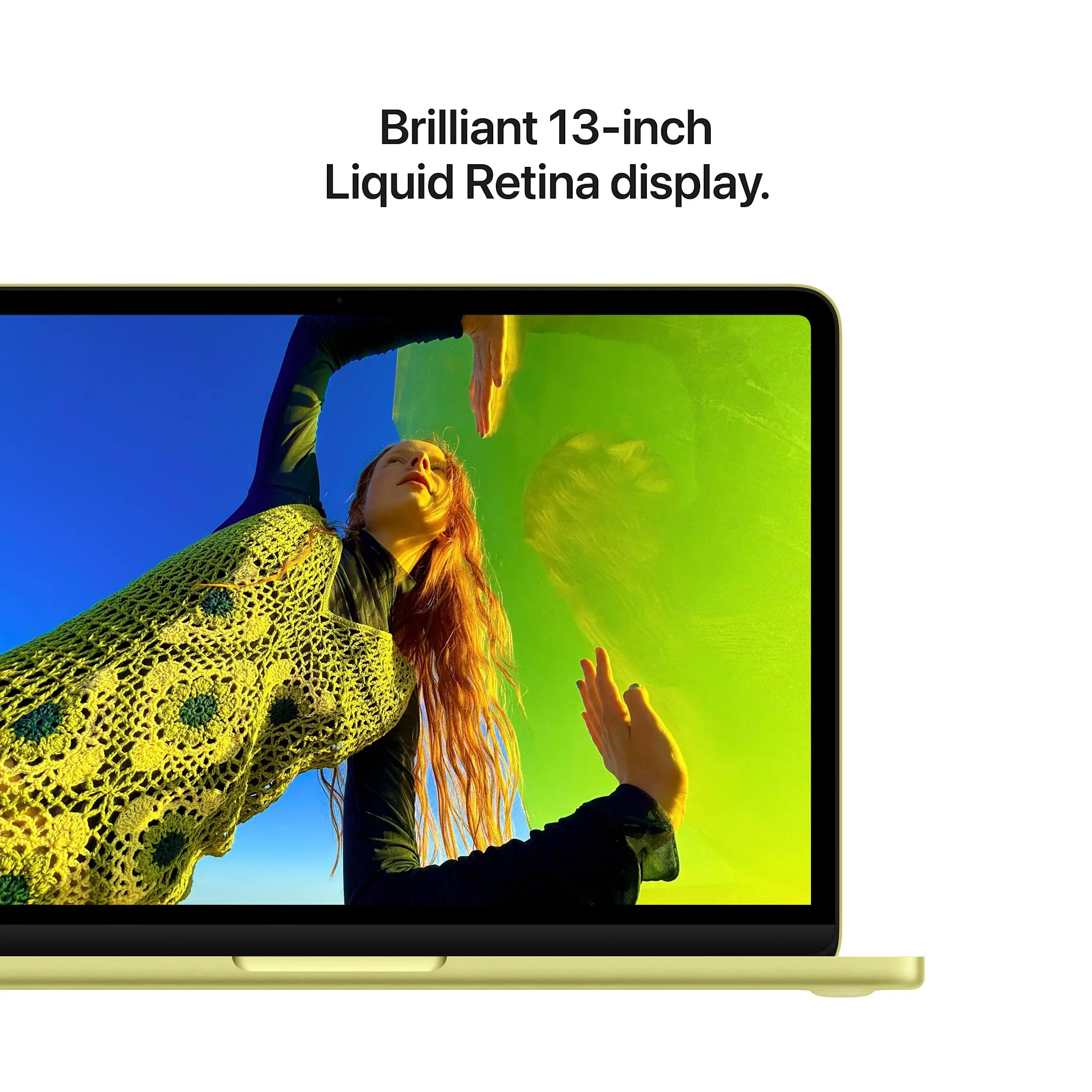 Apple MacBook Neo13-inch A18 Pro chip with 6‑core CPU and 5‑core GPU, 8GB, 512GB SSD English & Arabic Touch ID - Citrus