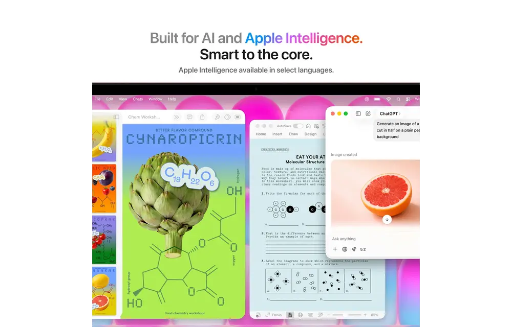 Apple MacBook Neo13-inch A18 Pro chip with 6‑core CPU and 5‑core GPU, 8GB, 512GB SSD English & Arabic Touch ID - Citrus