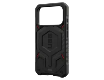 UAG Monarch Pro Case for Apple iPhone 17 Pro - Carbon Fiber Black and Red