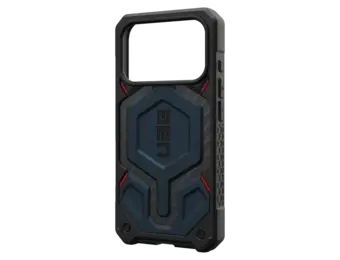 UAG Monarch Pro Case for Apple iPhone 17 Pro - Carbon Fiber Mallard and Red
