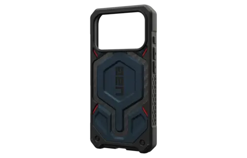 UAG Monarch Pro Case for Apple iPhone 17 Pro - Carbon Fiber Mallard and Red