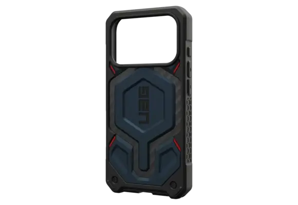 UAG Monarch Pro Case for Apple iPhone 17 Pro - Carbon Fiber Mallard and Red