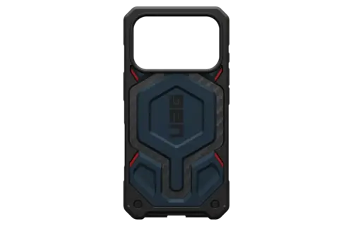 UAG Monarch Pro Case for Apple iPhone 17 Pro - Carbon Fiber Mallard and Red