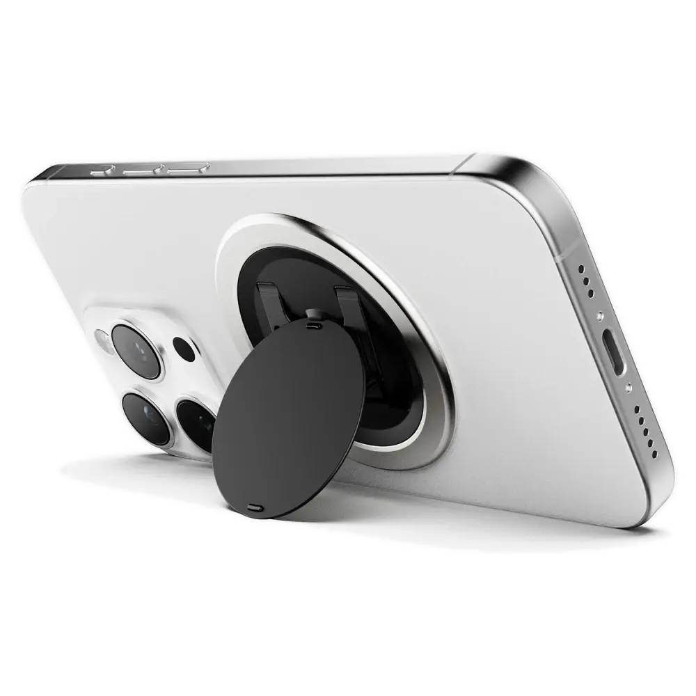 Ohsnap Snap 5 Grip Magnetic Phone Grip - Silver