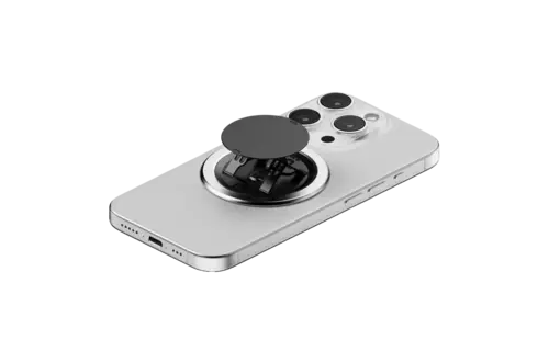 Ohsnap Snap 5 Grip Magnetic Phone Grip - Silver