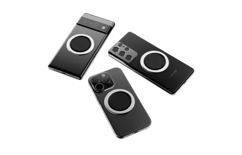 Ohsnap Snap 5 Grip Magnetic Phone Grip - Silver