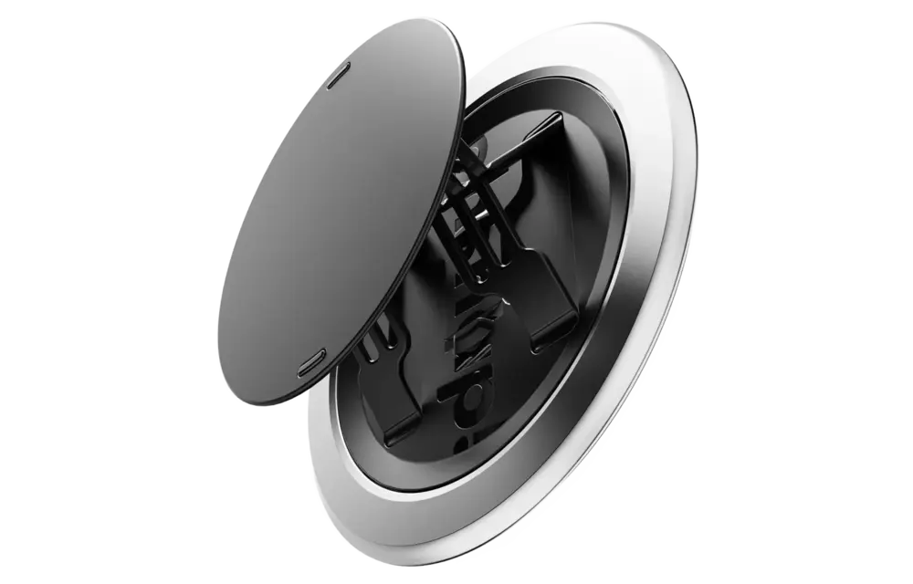 Ohsnap Snap 5 Grip Magnetic Phone Grip - Silver