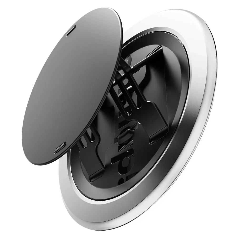 Ohsnap Snap 5 Grip Magnetic Phone Grip - Silver