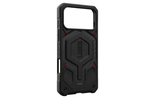 UAG Monarch Pro Case for Apple iPhone 17 Pro Max - Carbon Fiber Black and Red