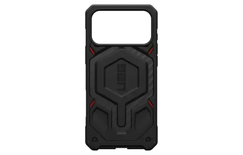 UAG Monarch Pro Case for Apple iPhone 17 Pro Max - Carbon Fiber Black and Red