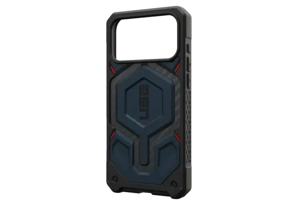 UAG Monarch Pro Case for Apple iPhone 17 Pro Max - Carbon Fiber Mallard and Red