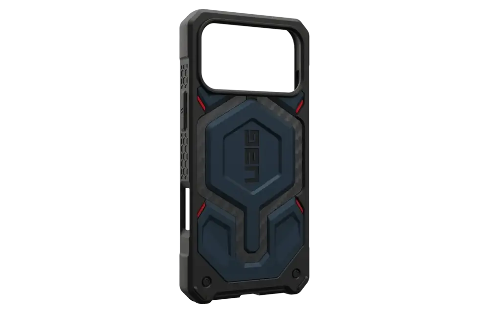 UAG Monarch Pro Case for Apple iPhone 17 Pro Max - Carbon Fiber Mallard and Red