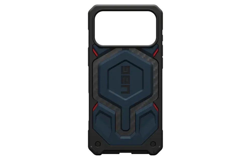 UAG Monarch Pro Case for Apple iPhone 17 Pro Max - Carbon Fiber Mallard and Red